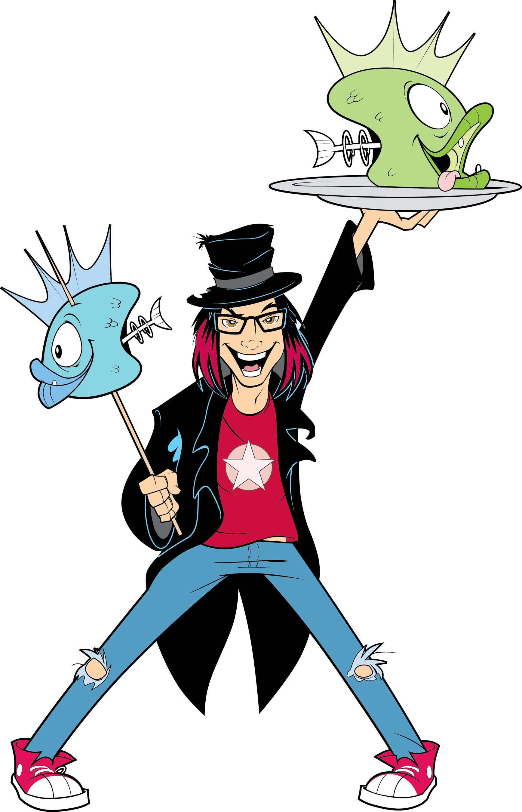 John Cafiero/Osaka Popstar Fish Heads Art by Sam Fout. © 2018 Caf Muzeck, LLC. All Rights Reserved.