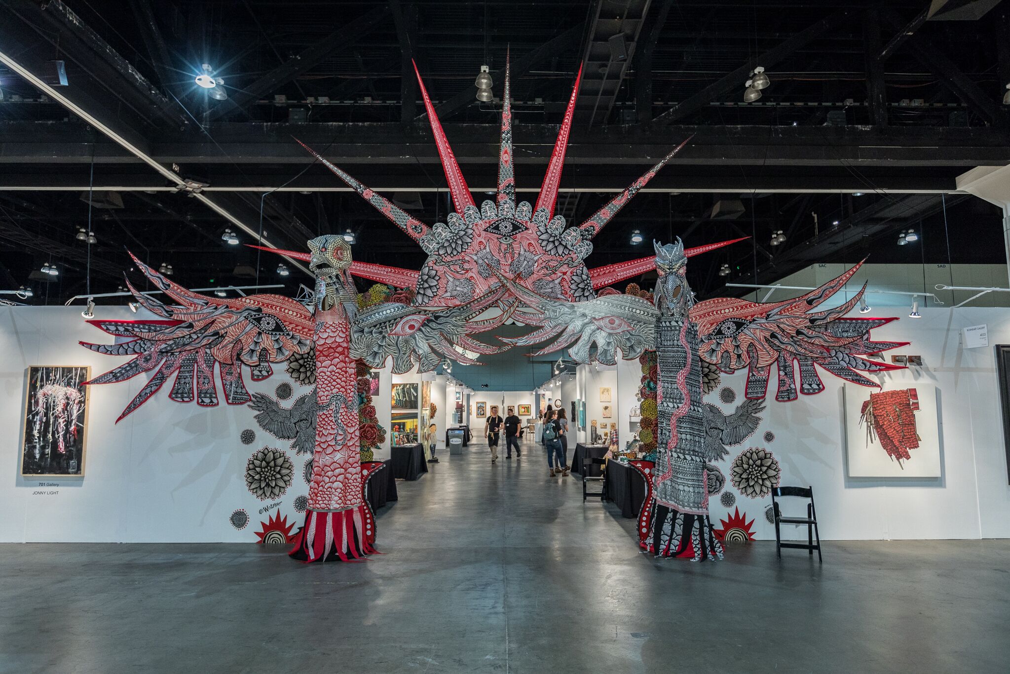 Dennis Mcnett AKA Wolfbat made the archway to this year