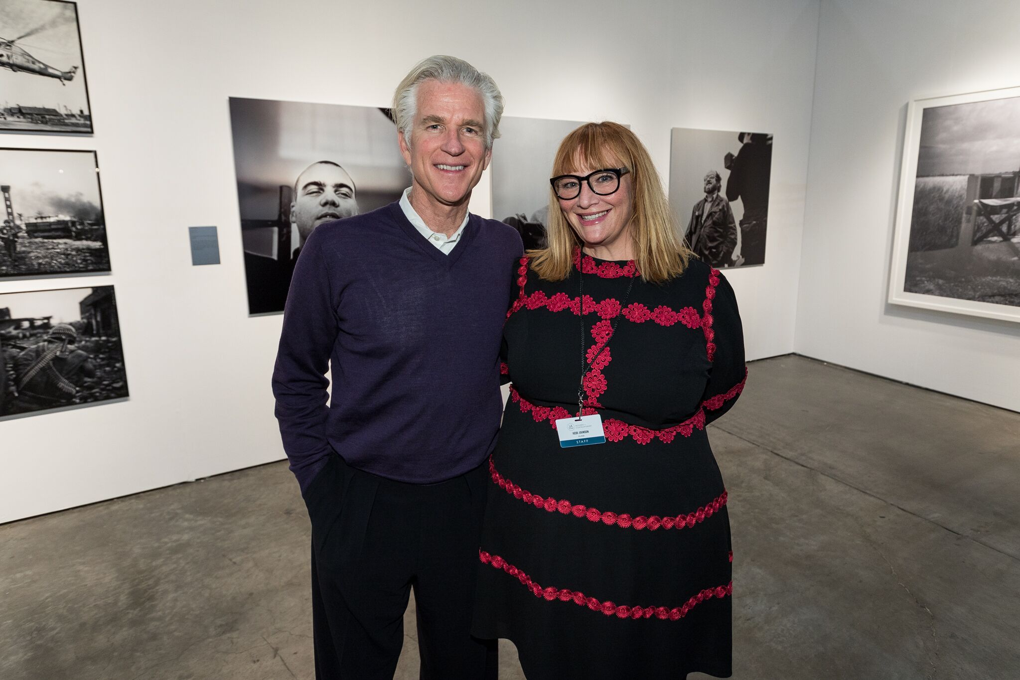 Matthew Modine and one of the LA Art Show