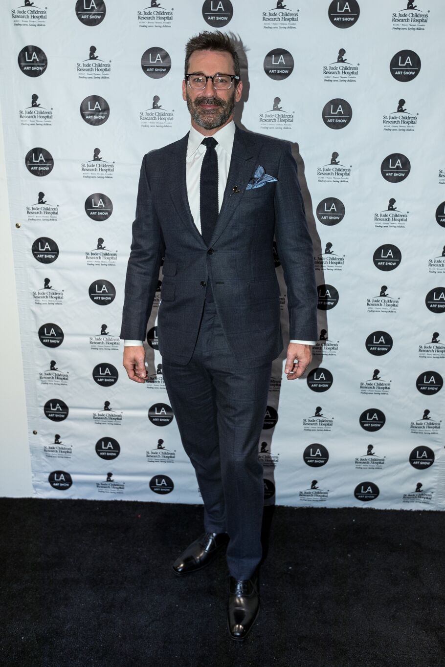 Jon Hamm spoke at the opening night premiere, in support of St. Jude Children
