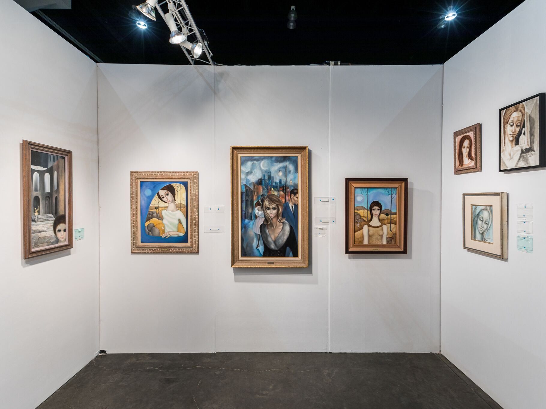 Some paintings by Margaret Keane, who was awarded the Lifetime Achievement Award for her innumerable contributions to art, as well as her long struggle to receive credit for her work, which was chronicled and dramatized in Tim Burton