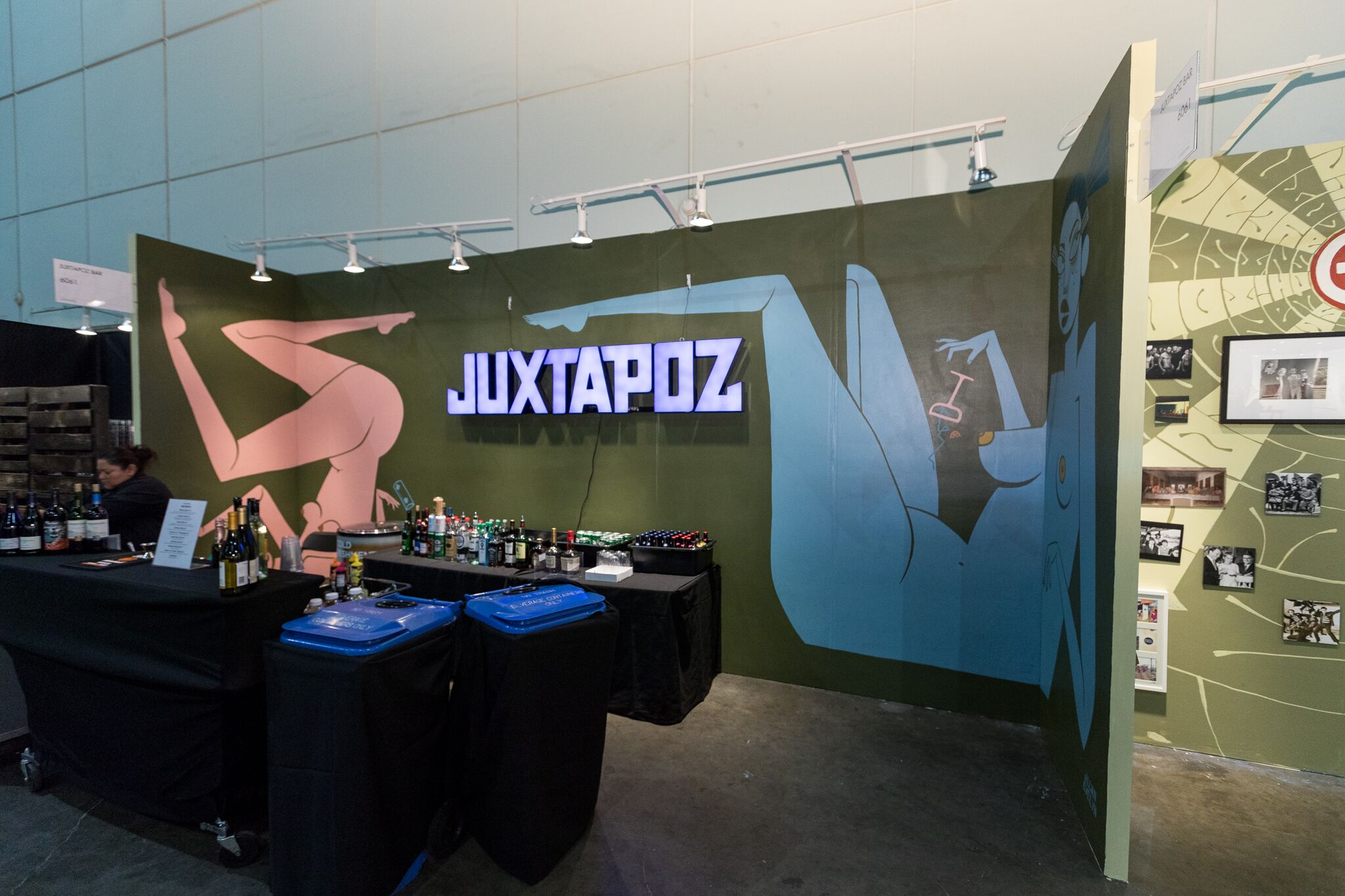 The Juxtapoz Bar featuring artwork by Jillian Evelyn