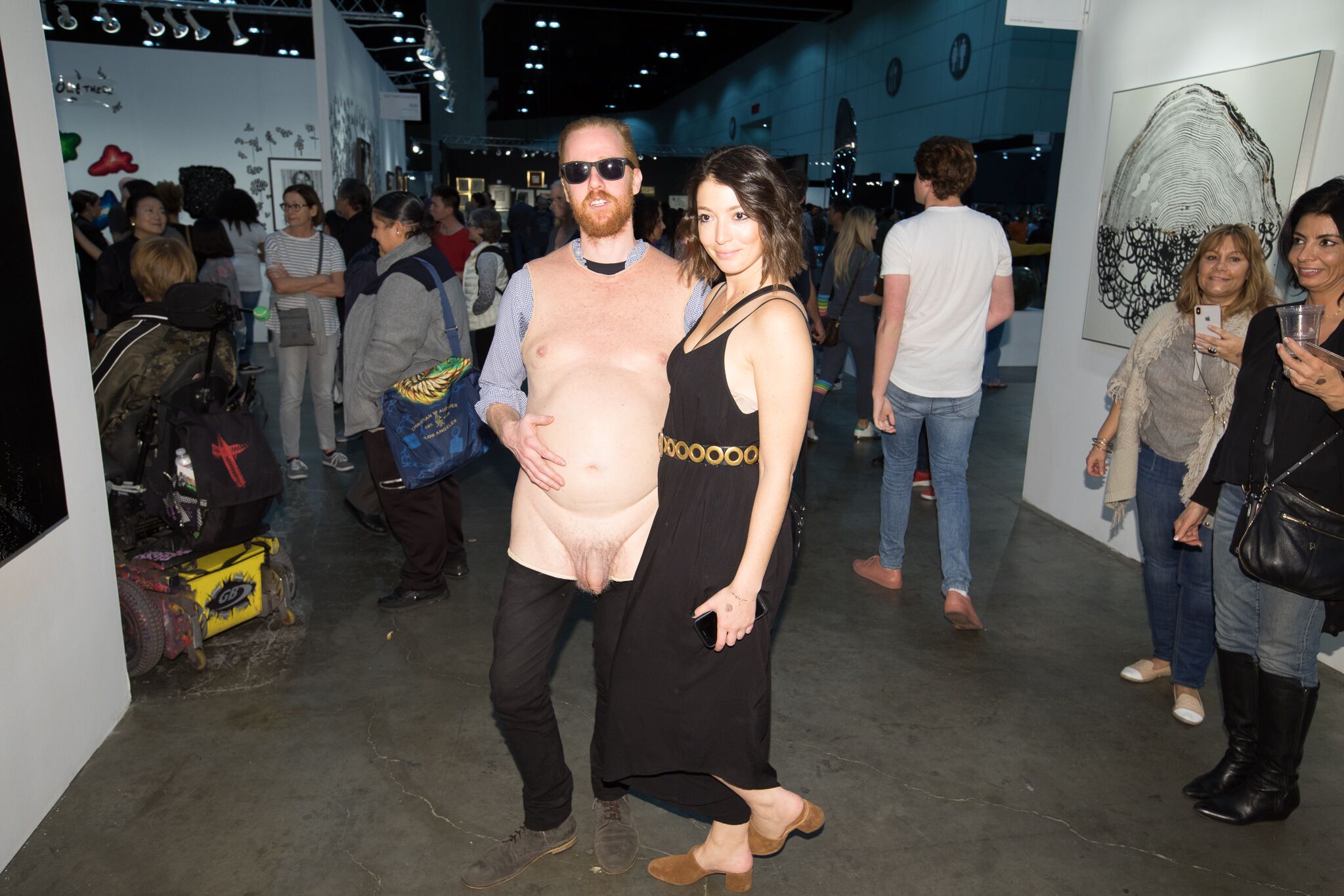 Superchief Gallery Co-Founder Ed Zipco in the Sarah Sitkin suit