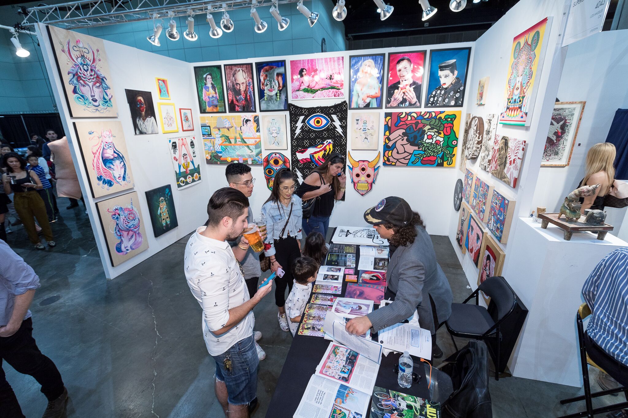Superchief Gallery Booth featuring other Co-Founder Bill Dunleavy 