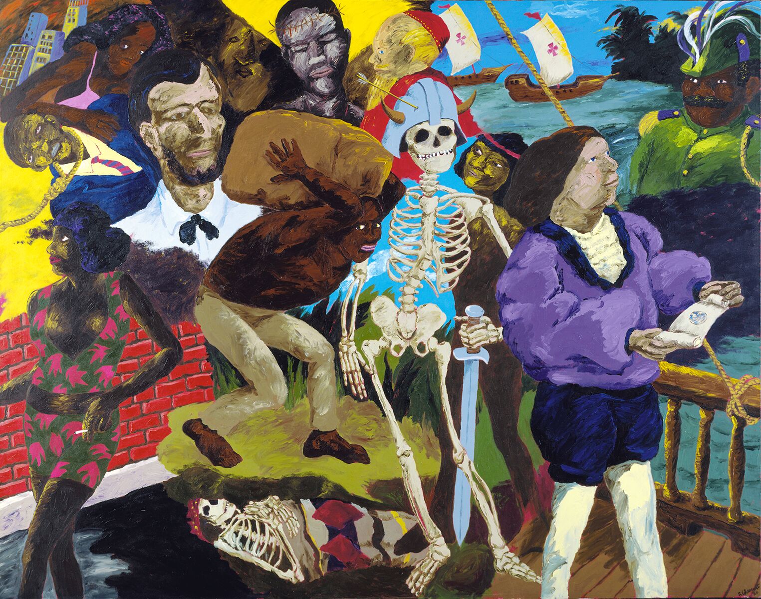 Knowledge of the Past is the Key to the Future: Some Afterthoughts on Discovery, 1986, Robert Colescott
