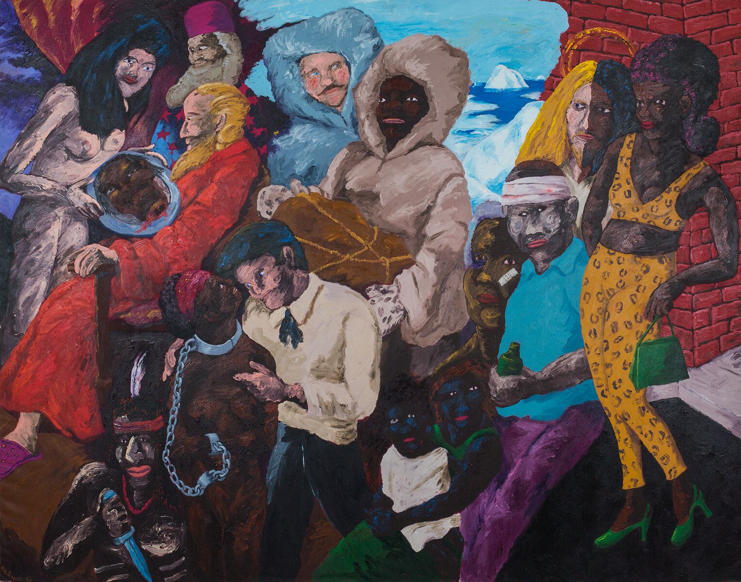Knowledge of the Past is the Key to the Future: Matthew Henson and the Quest for the North Pole, 1986, Robert Colescott