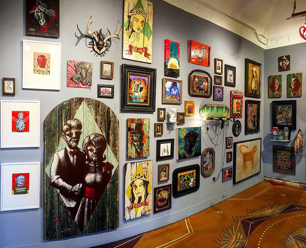 Juxtapoz Magazine - Making it All Fit: The Art Behind Salon-Style