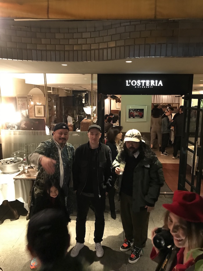 Madsaki, Kaws, Takashi Murakami at the opening