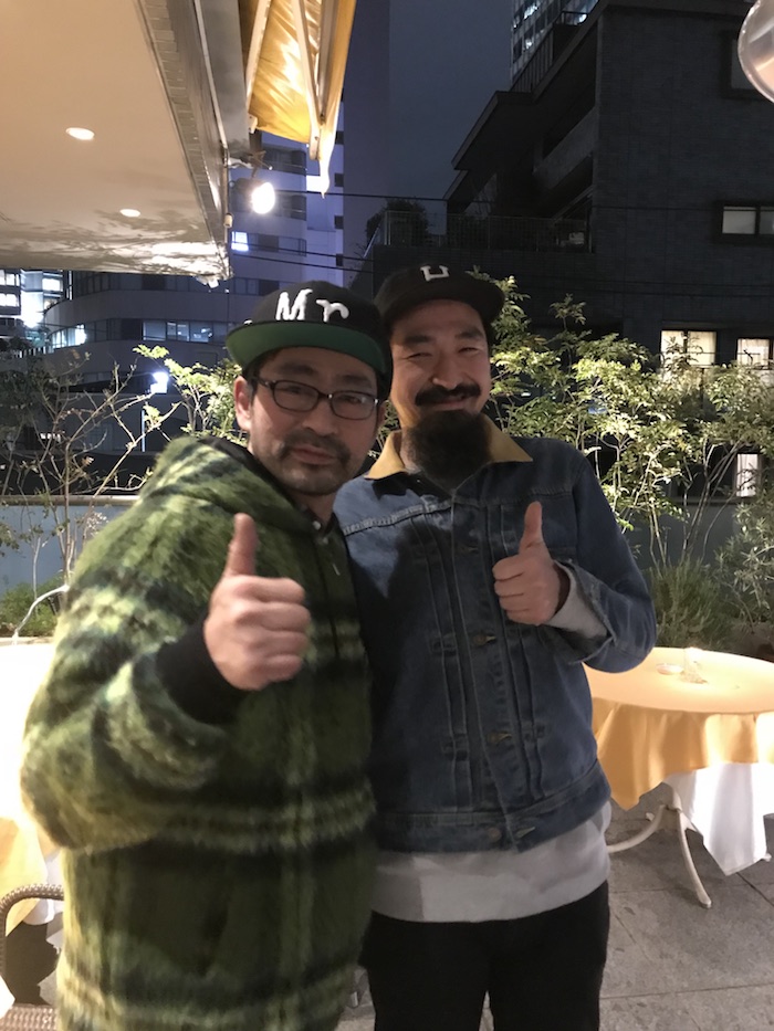 MR. and Haroshi at the opening
