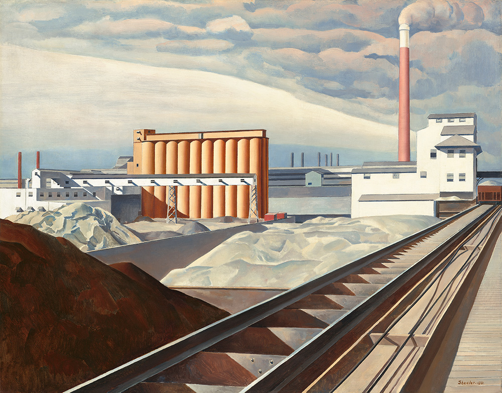 Charles Sheeler, "Classic Landscape," 1931. Oil on canvas, 25 x 32 1/4 in. (63.5 x 81.9 cm). National Gallery of Art, Washington, DC, Collection of Barney A. Ebsworth, 2000.39.2