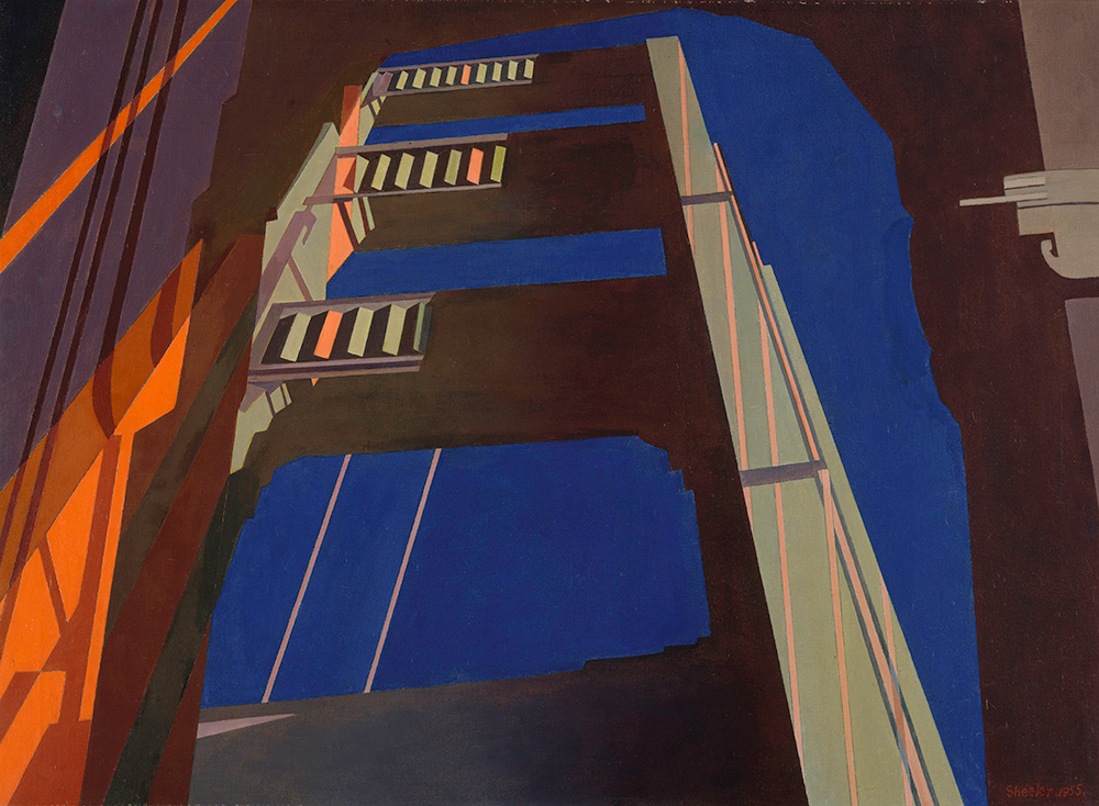 Charles Sheeler, "Golden Gate," 1955. Oil on canvas, 25 1/8 x 34 in. (63.8 x 86.4 cm). The Metropolitan Museum of Art, New York, George A. Hearn Fund, 1955, 55.99