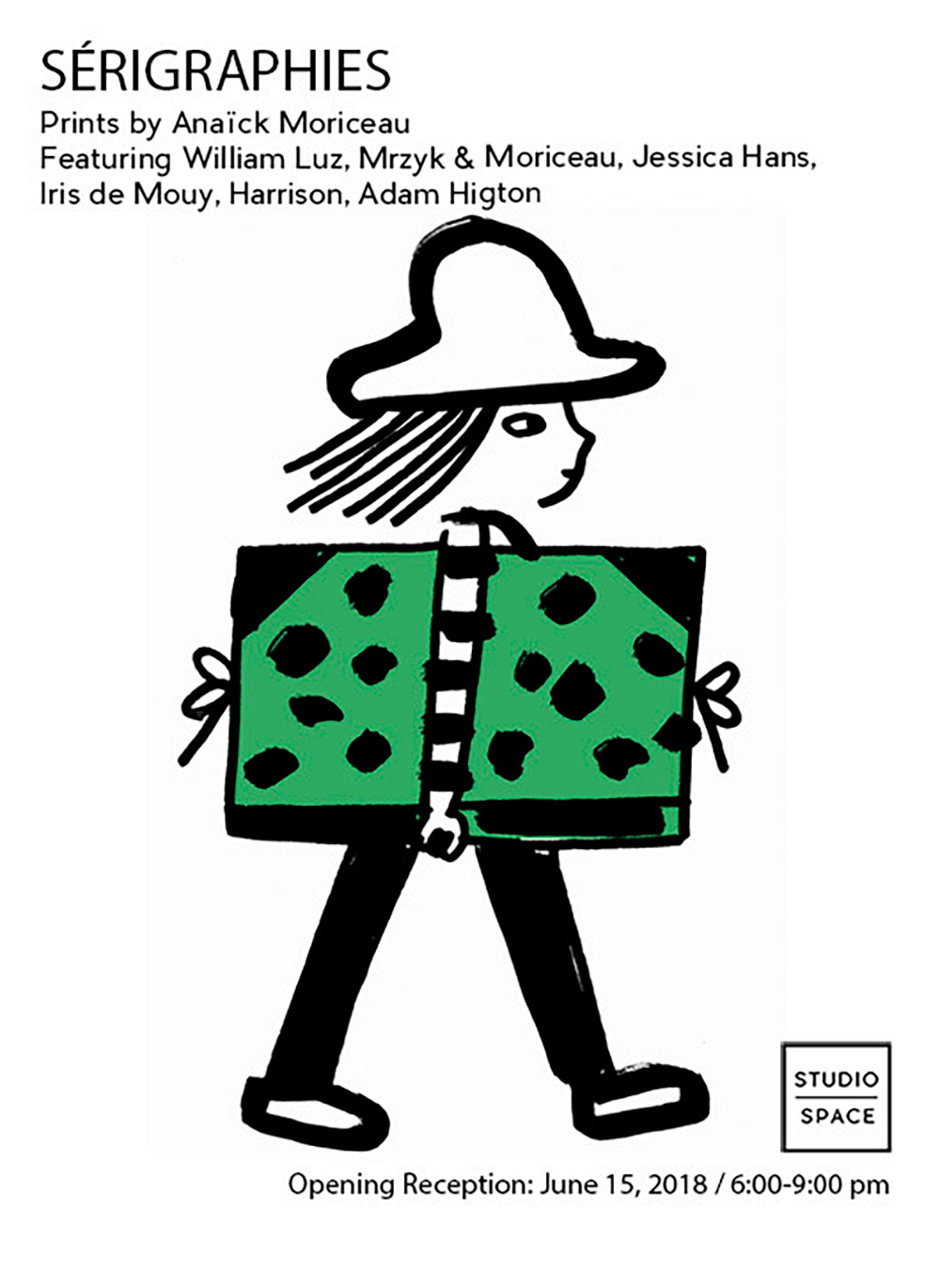 Show Flyer Art by Iris de Mouy