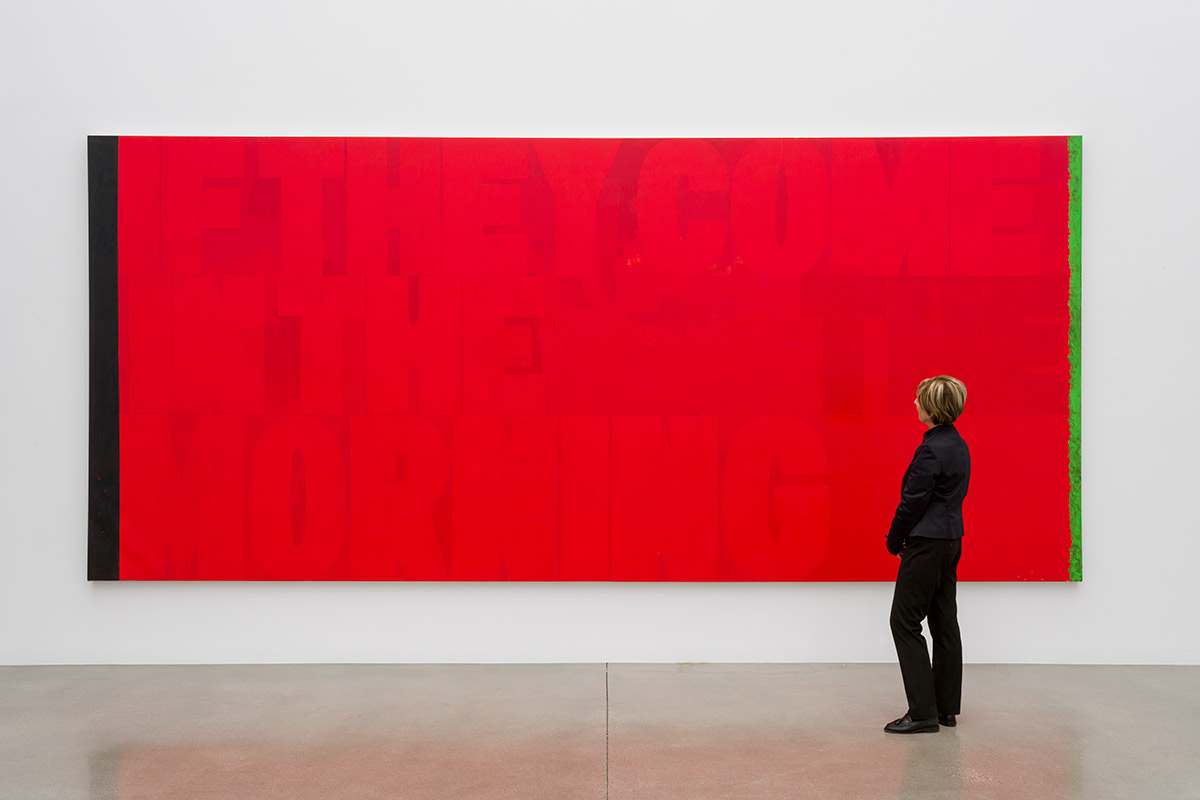 Untitled (Red), 2011 acrylic on canvas 96 x 214 in (244 x 544 cm)