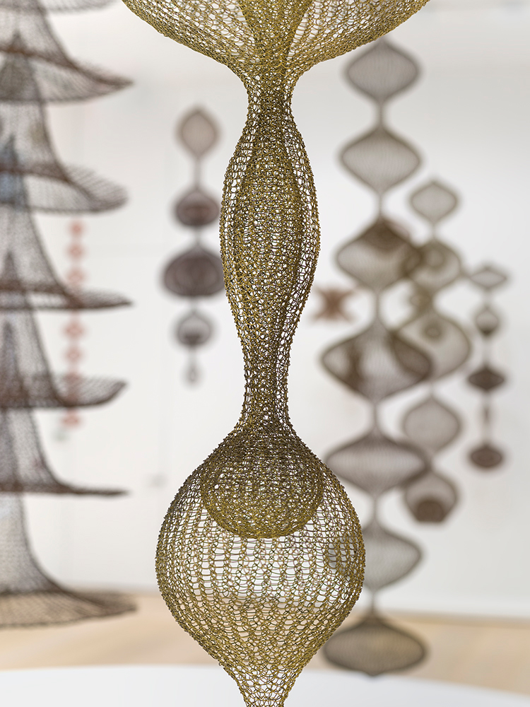 Installation view,    Ruth Asawa, David Zwirner, New York, 2017 © The Estate of Ruth Asawa Courtesy The Estate of Ruth Asawa and David Zwirner, New York/London/Hong Kong