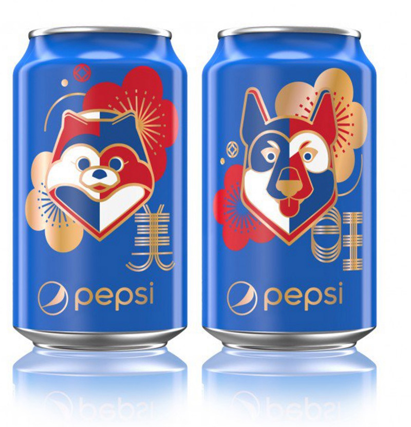 Pepsi China CNY Year of the Dog Brand Packaging by PepsiCo Design and Innovation