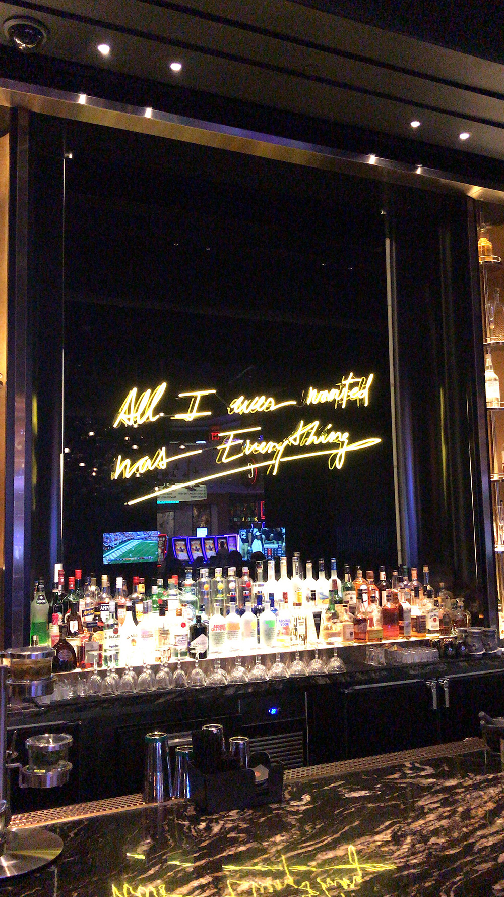 Olivia Steele at one of the casino bars
