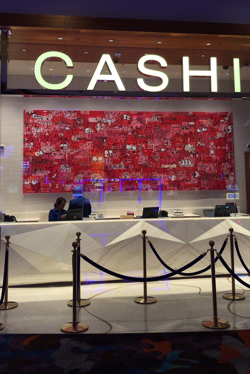 Timothy Curtis at the cashier