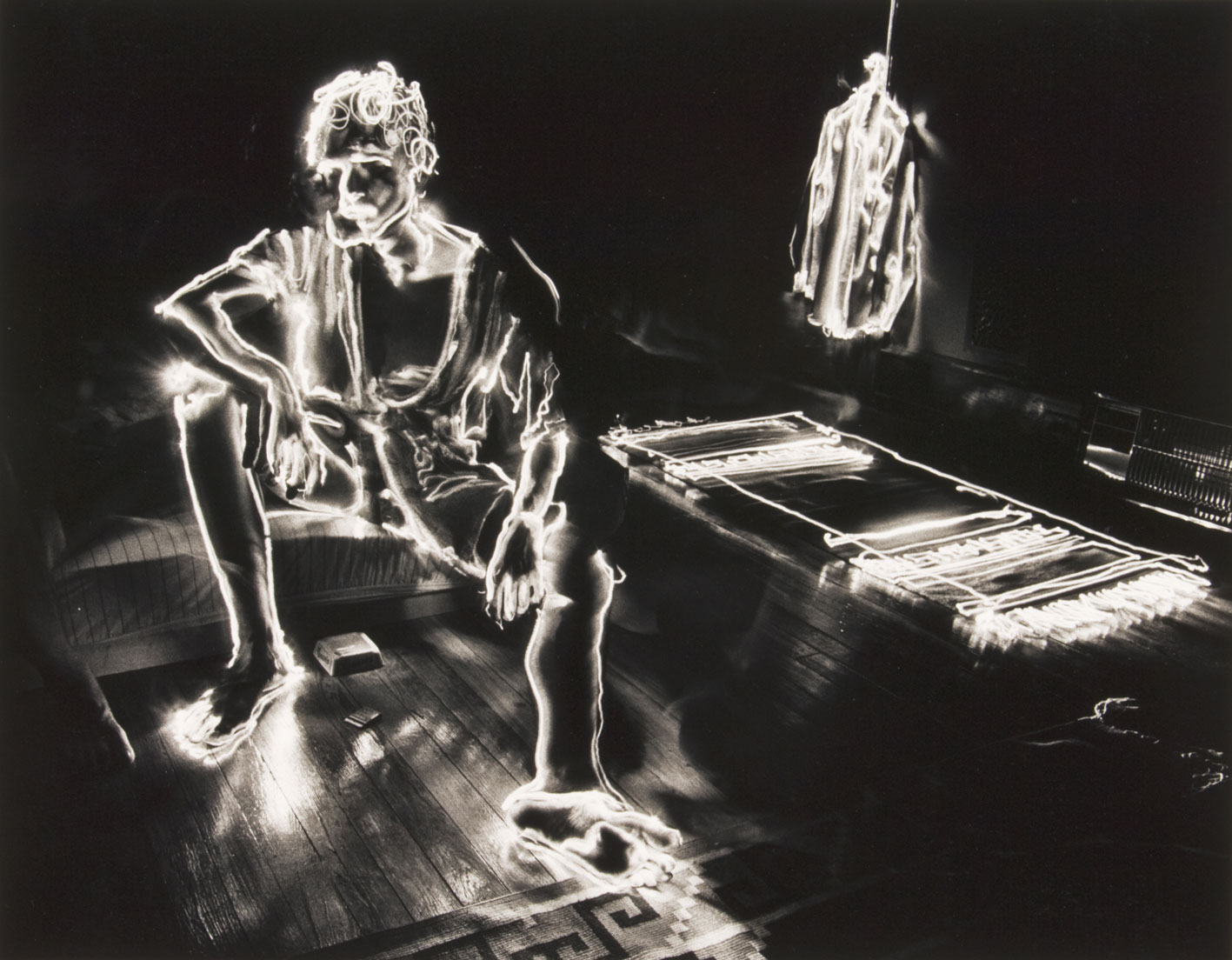 "Angelo in Robe" by David Lebe, 1979 (negative); 1995 (print). Gelatin silver print. © David Lebe. Image courtesy of Philadelphia Museum of Art, 2018.