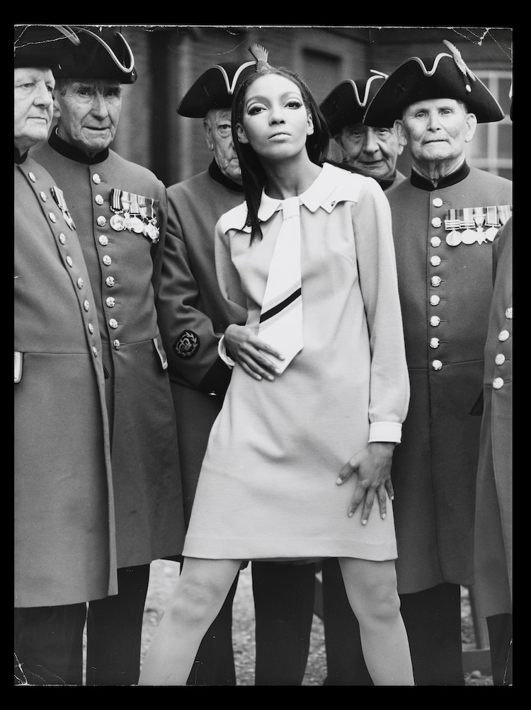 Kellie Wilson wearing tie dress by Mary Quant’s Ginger Group.   Photograph by Gunnar Larsen, 1966. © Gunnar Larsen