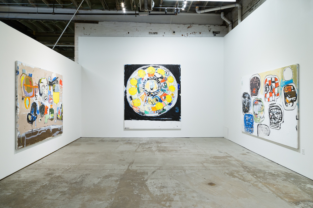 Installation view left to right:  Absolutes, 2019  Stay Open, 2016-2019  Time Takes , 2018  Photo by Tim Johnson 