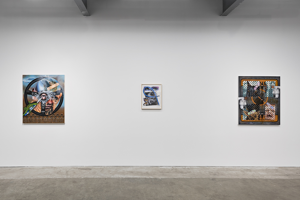 Installation view, Give a Dog a Bad Name and Hang Him, Mario Ayala at Ever Gold [Projects], San Francisco, 2019. Courtesy of the artist and Ever Gold [Projects].