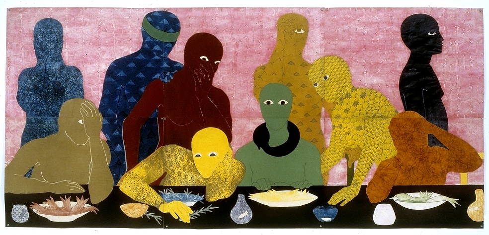 La cena (The supper) 1988 Collagraph