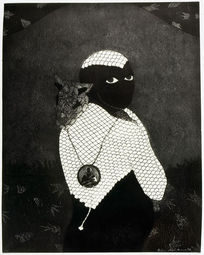 Sin título (Sikán con chivo) (Untitled (Sikán with Goat)), 1993 Collagraph
