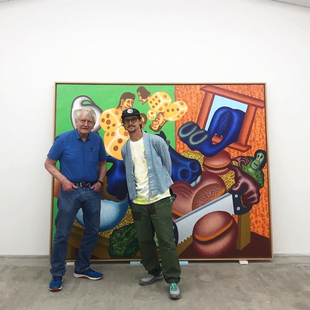 Left: Peter Saul, Right: Erik Parker