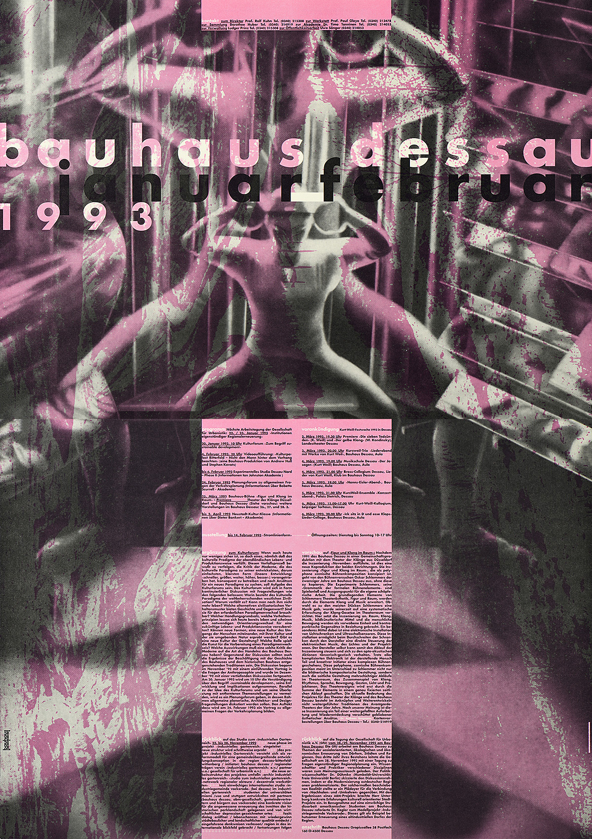 "Bauhaus Program Januar Februar," 1993