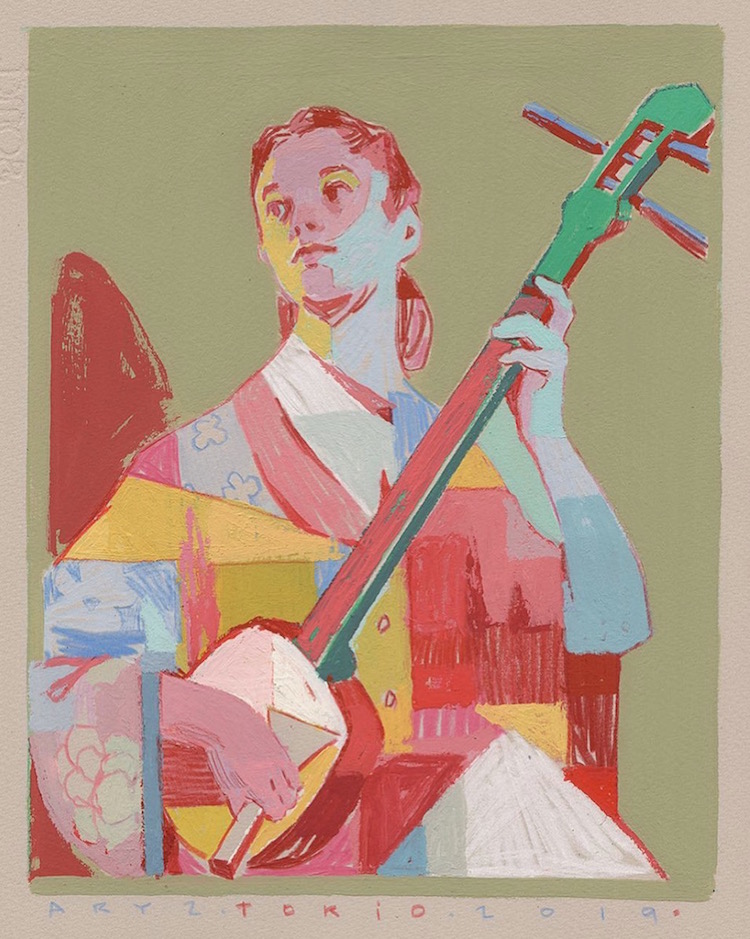 Pre-Sketch of "Shamisen"