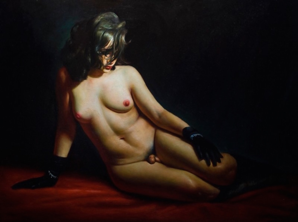 Rose Freymuth-Frazier, "Reclining Hermaphrodite"