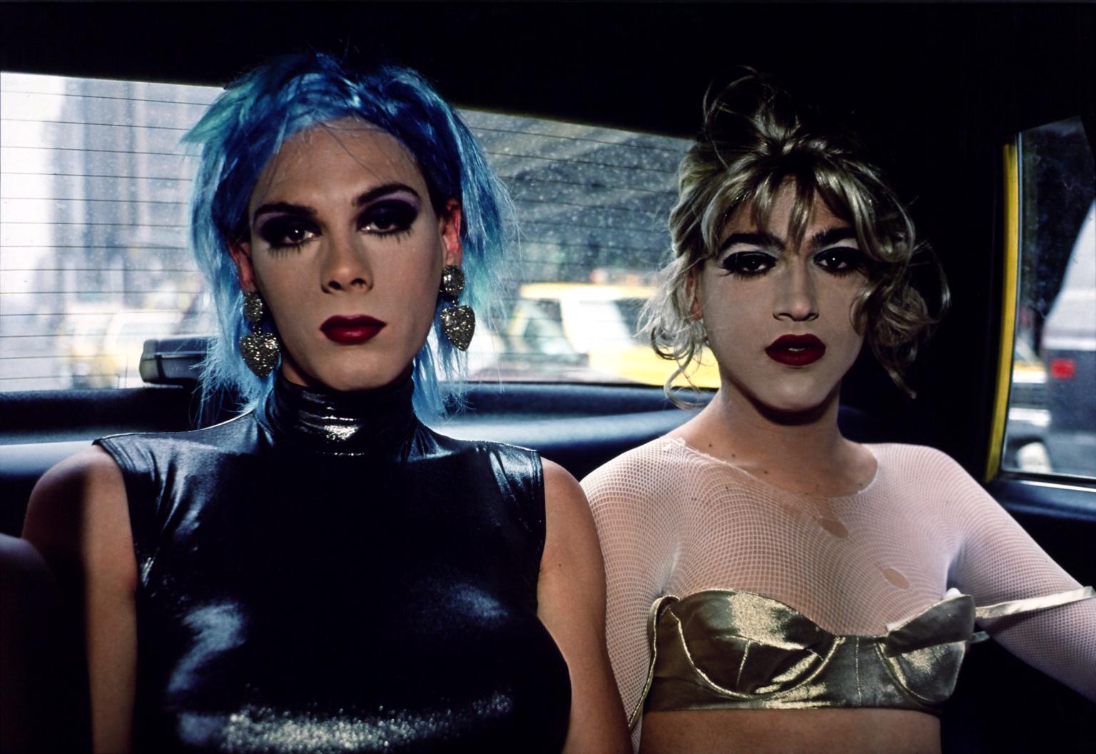 Misty and Jimmy Paulette in a taxi, NYC 1991.   © Nan Goldin