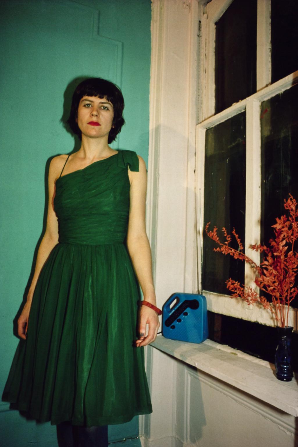 Vivienne in the green dress, NYC 1980. © Nan Goldin