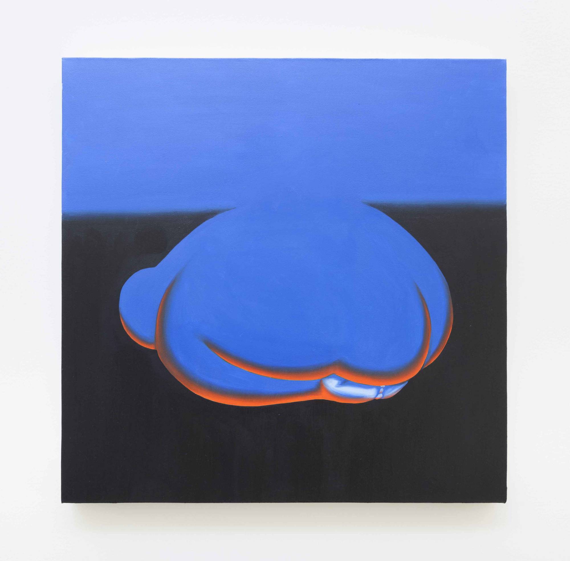 Brittney Leeanne Williams. "Blue Desert," 2018, oil on canvas, 24 x 24 in. (61 x 61 cm). Photo courtesy of the artist and Monique Meloche Gallery, Chicago.