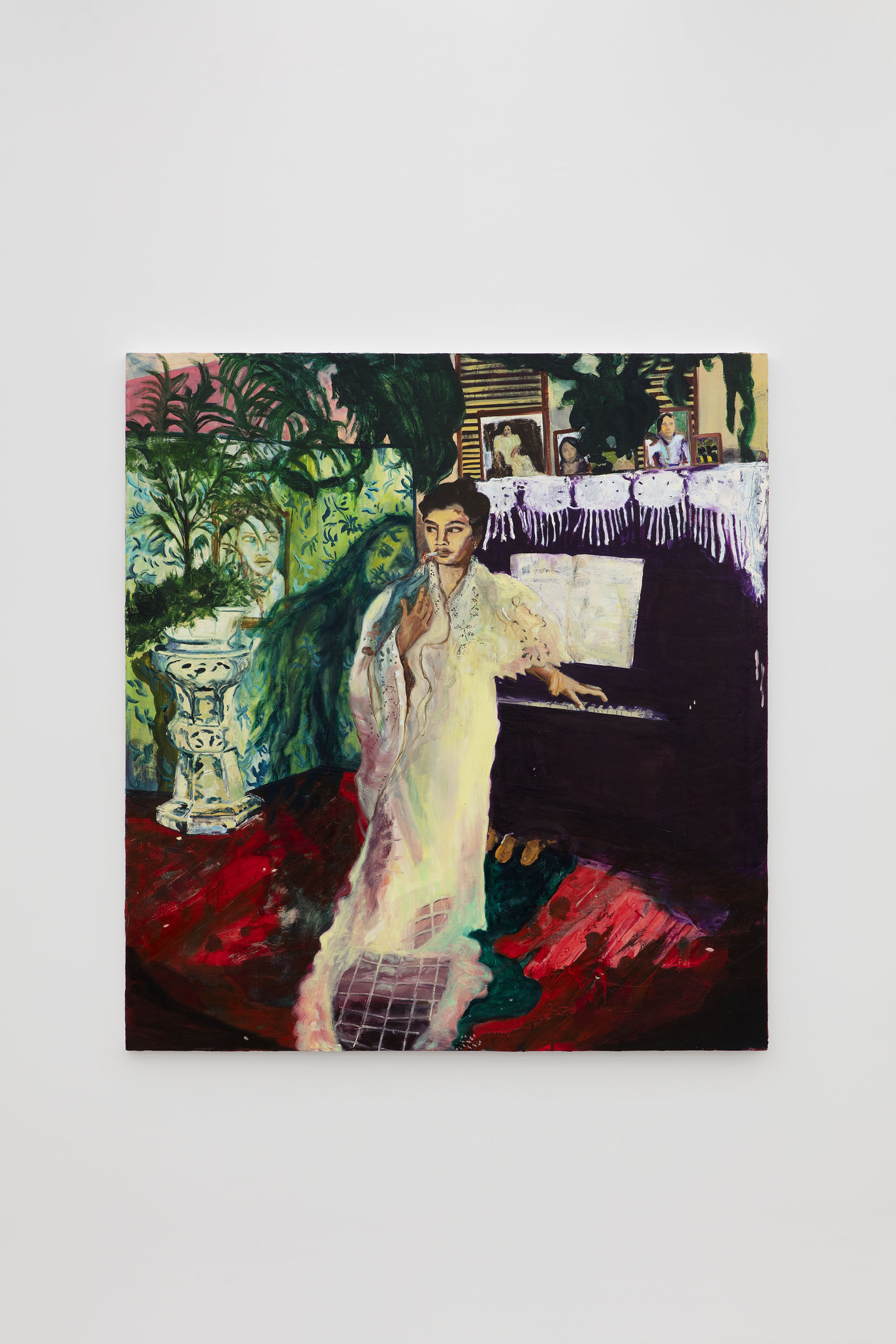 Maia Cruz Palileo. "The Duet", 2019. Oil on canvas. 183 x 168 cm 
