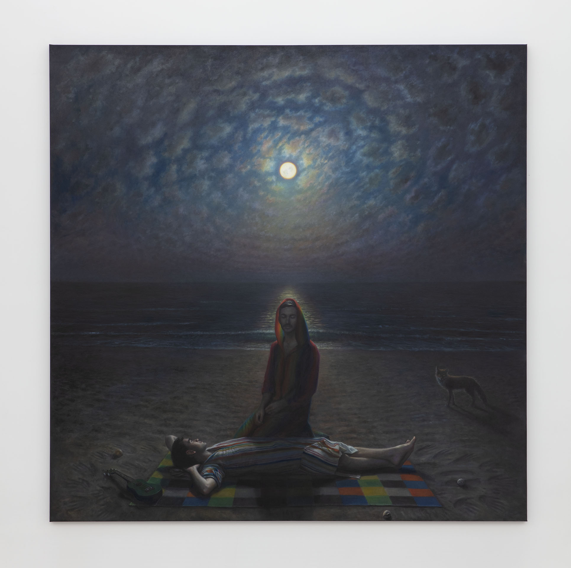 TM Davy. "Fire Island Moonrise", 2018. Oil on linen. 335 x 335 cm 