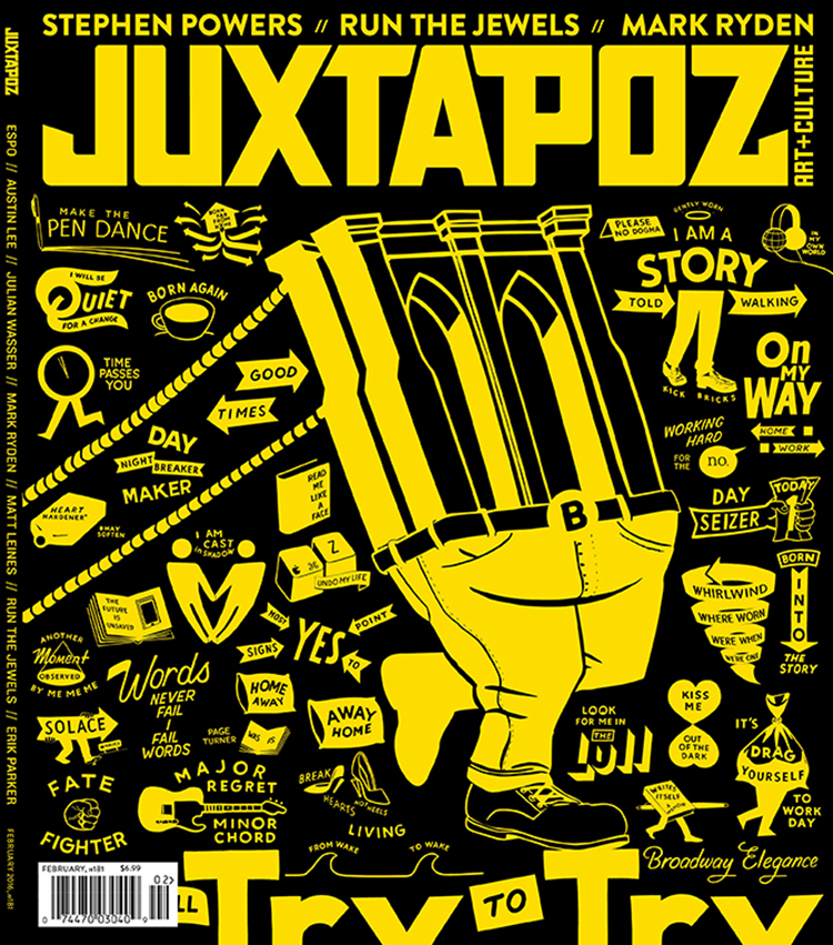 Third Juxtapoz cover, February 2016