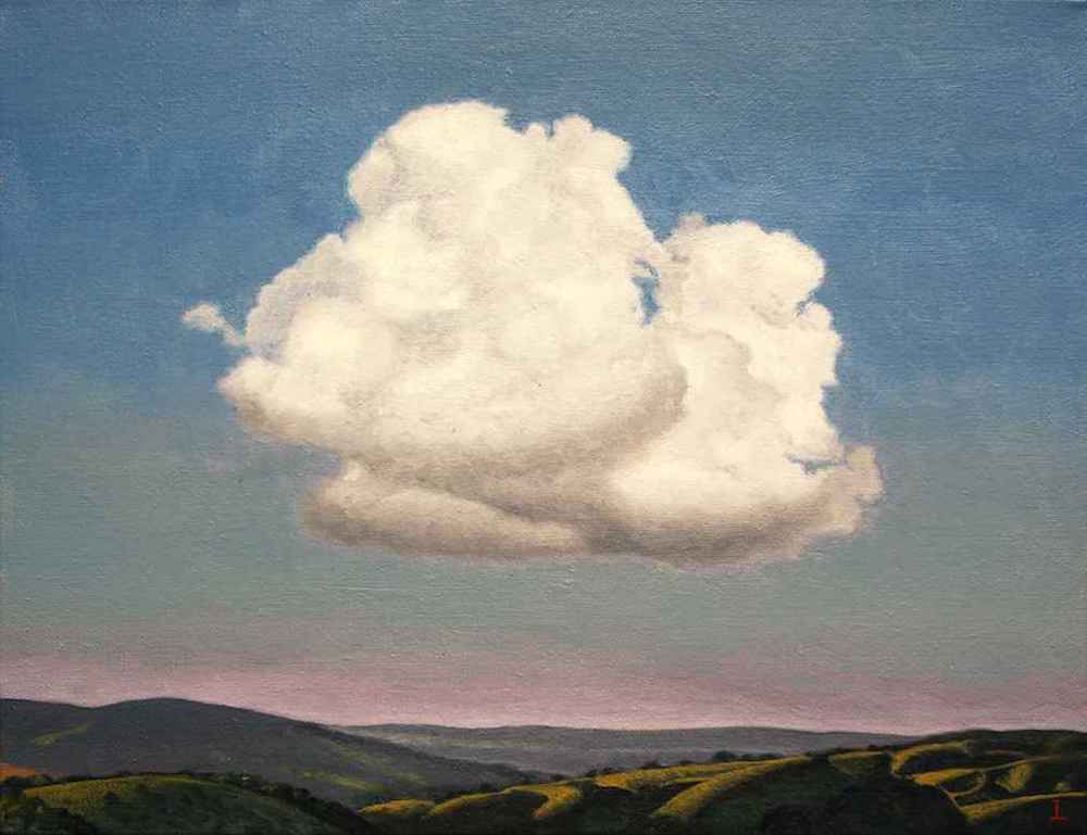 "Cloud Study," 2018. Oil On Canvas, 12 x 16 inches.