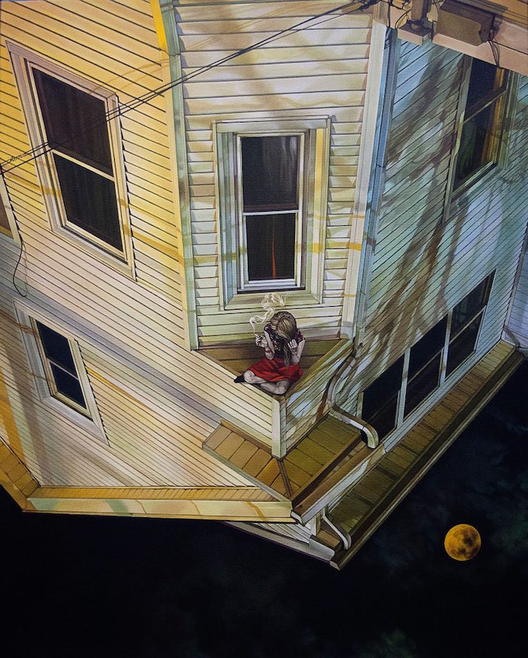 "A Quiet Place," 2019. Oil on Canvas, 24" × 30".