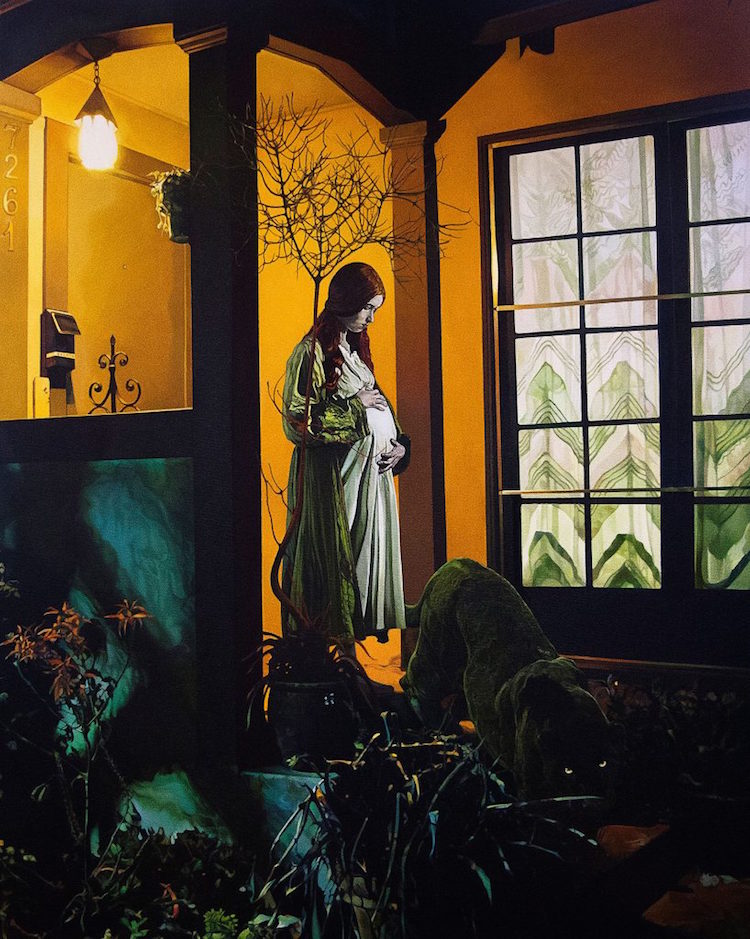 "Summoned," 2019. Oil on Canvas, 24" x 30".