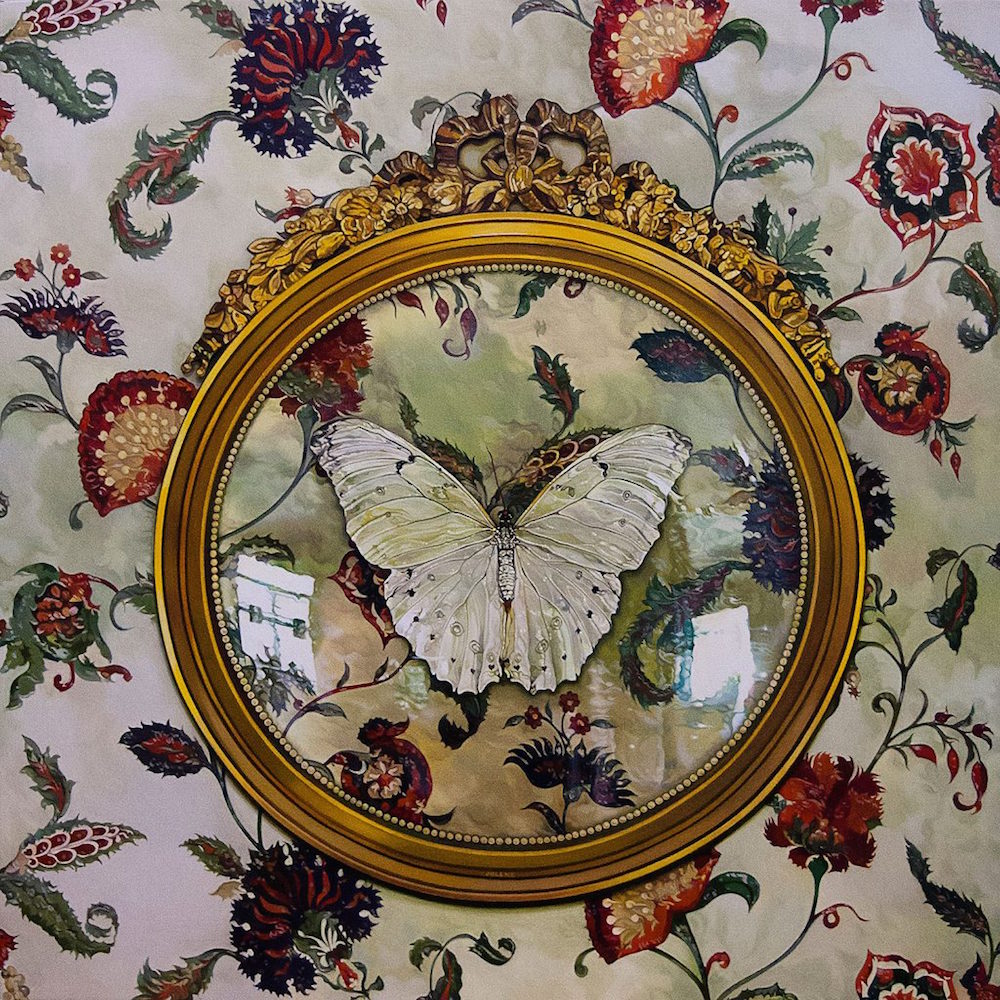 “Habitat,” 2019. Oil on Wood Panel, 14" × 14".