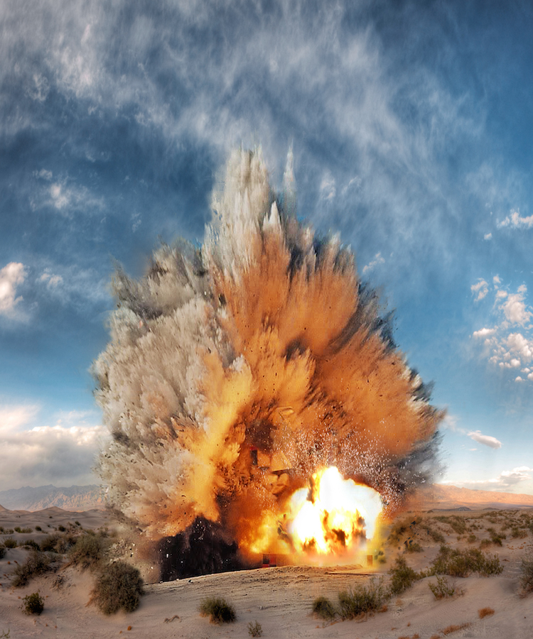 Ueli Alder. “Untitled Detonation #8,” 2011. Inkjet print, 38 x 31 ½ in. Courtesy of the artist and the Fred and Laura Ruth Bidwell Foundation.