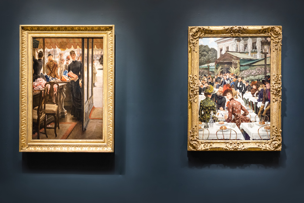 Installation view of James Tissot: Fashion and Faith at the Legion of Honor, San Francisco, October 2019 Image courtesy of the Fine Arts Museums of San Francisco