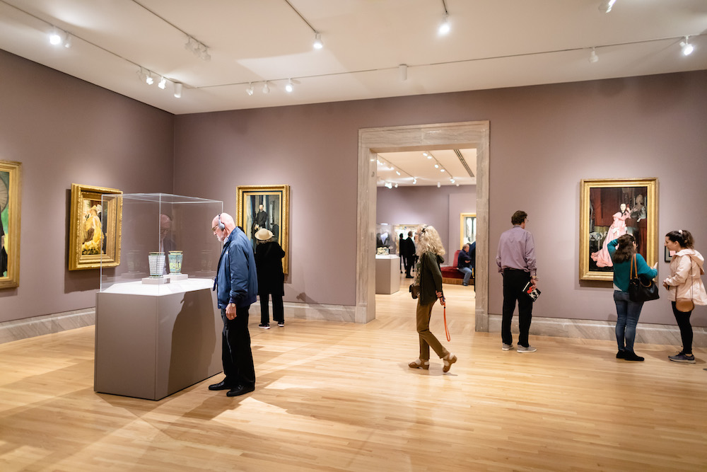 Installation view of James Tissot: Fashion and Faith at the Legion of Honor, San Francisco, October 2019 Image courtesy of the Fine Arts Museums of San Francisco