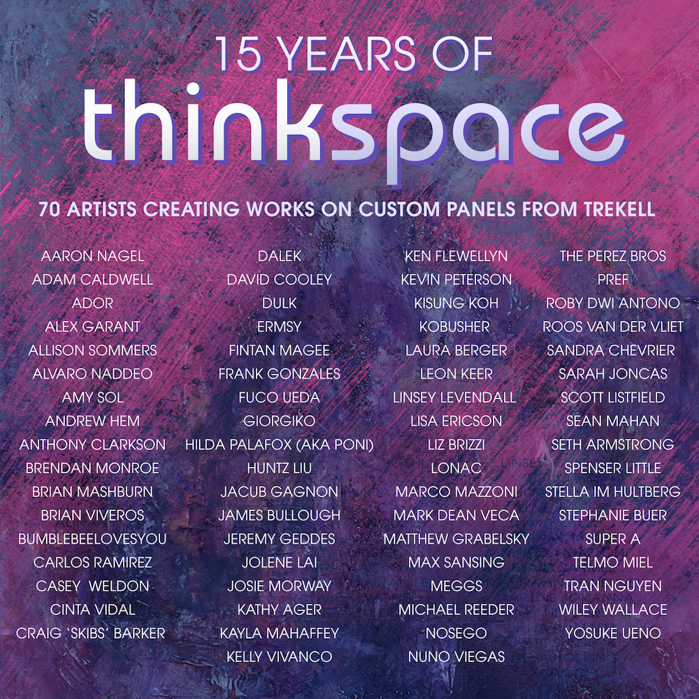 "15 Years of Thinskpace" Flyer