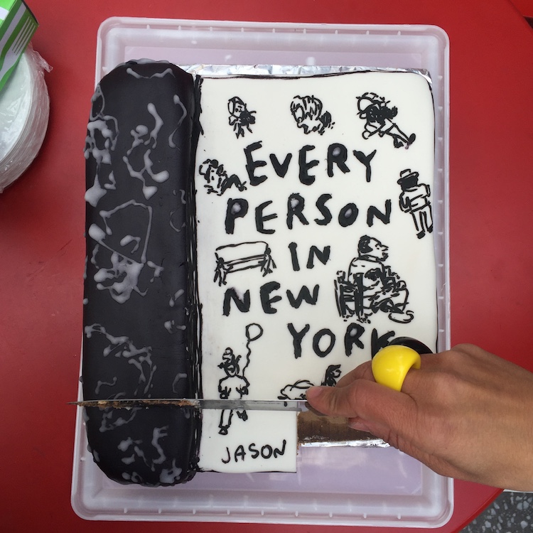 The cake Jason brought to his signing at the TSq Newsstand