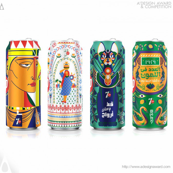 7UP Egypt Limited Edition Series Beverage Packaging by PepsiCo Design & Innovation