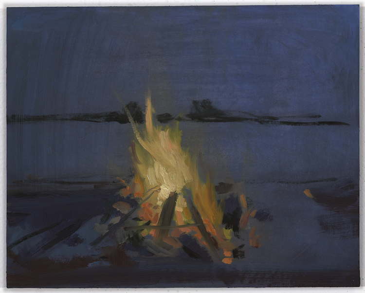Beach Fire, 2012 © Lisa Yuskavage Private Collection Courtesy the artist and David Zwirner