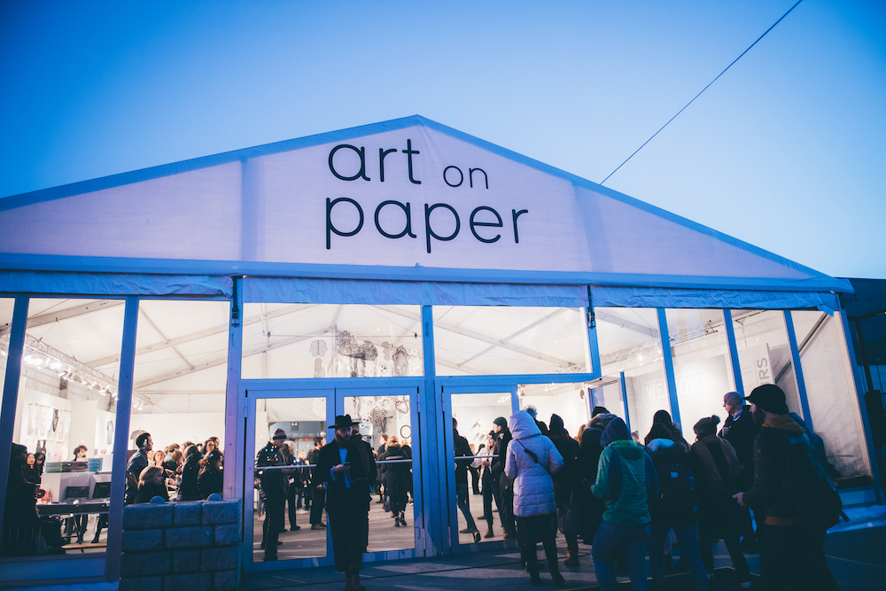 Art On Paper fair views, 2019