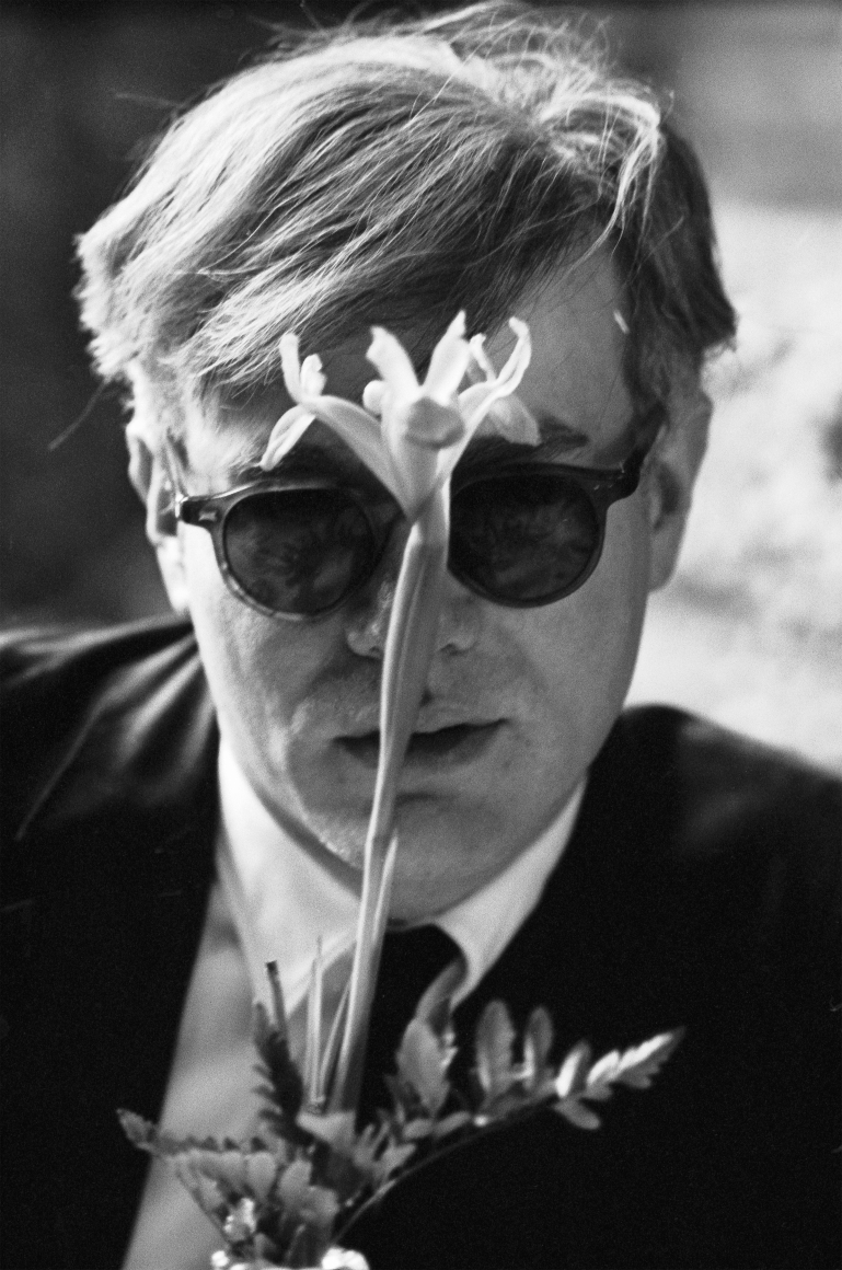 Andy Warhol (with Flower), 1963